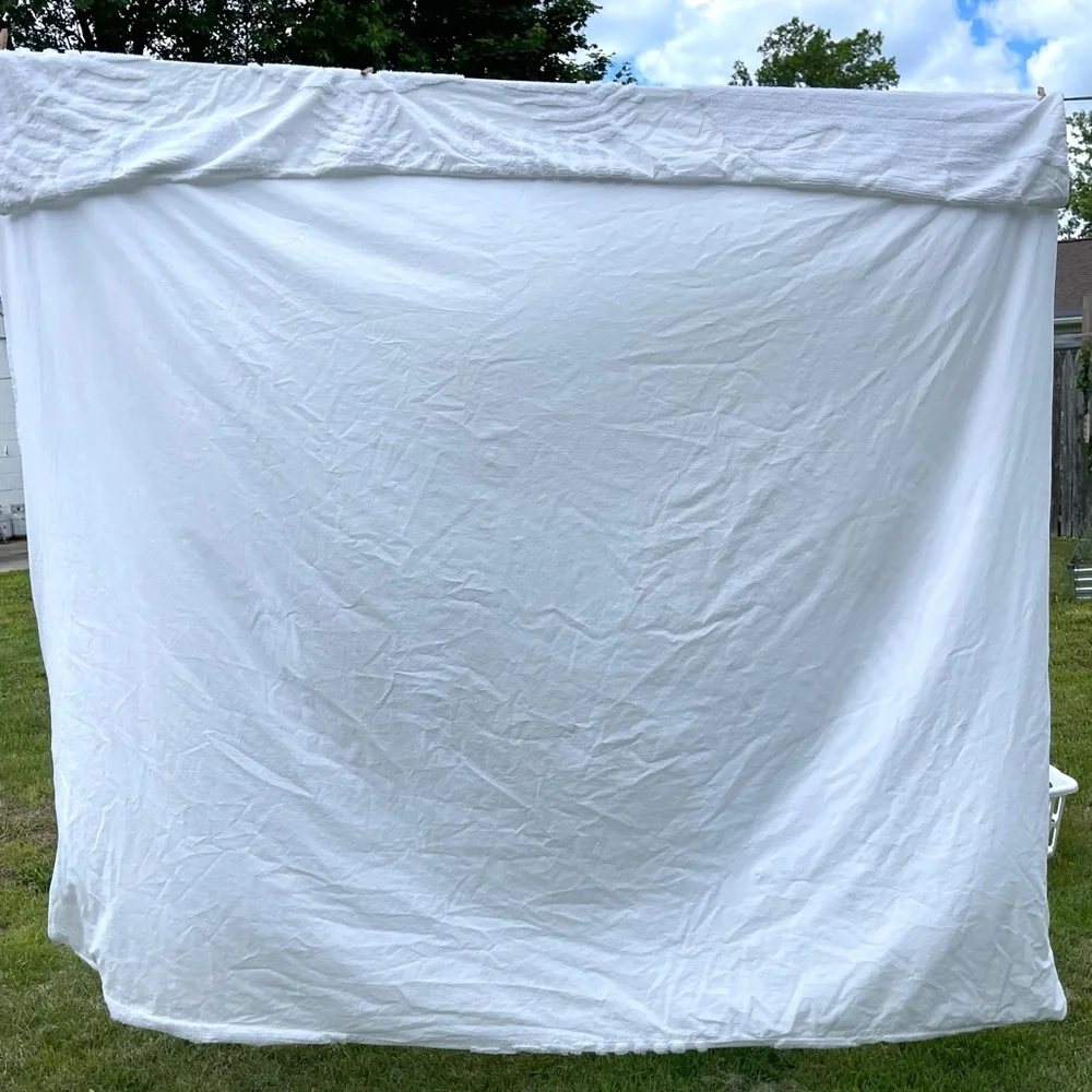 Madison Park White Cotton Duvet Cover